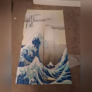 Japanese Wave Art Tapestry